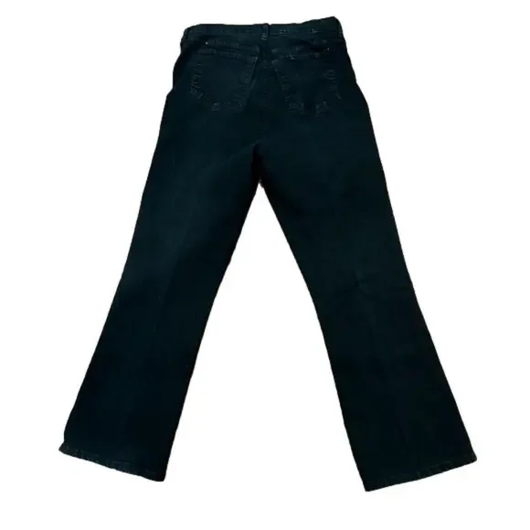 Y2K BLACK JEANS BY NYDJ WESTERN COWGIRL DENIM WIDE LEG COTTON BLEND 14 - Picture 3 of 8